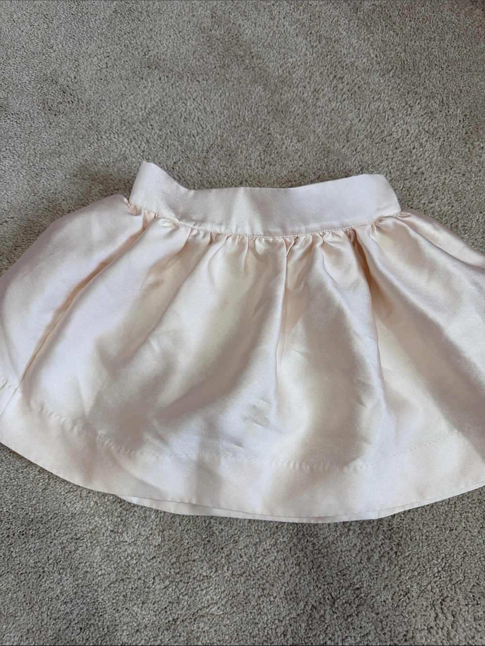 The Beaufort Bonnet Company Pale Blush Satin Full Circle Skirt